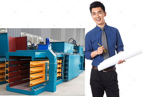 自己的設(shè)計(jì)團(tuán)隊(duì)，滿足各種廢紙打包機(jī)定制需求